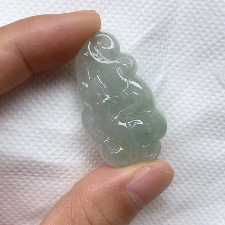 颈饰未镶嵌翡翠天然缅甸翡翠