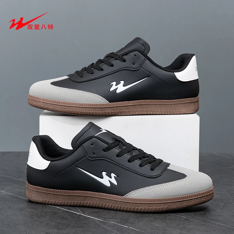 双星夏季新款德训小白休闲板鞋软底透气青少年运动潮鞋男款男士