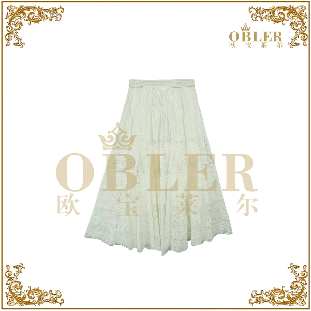 【欧宝莱尔】2025新款气质时尚轻奢优雅女装半身裙305-24886