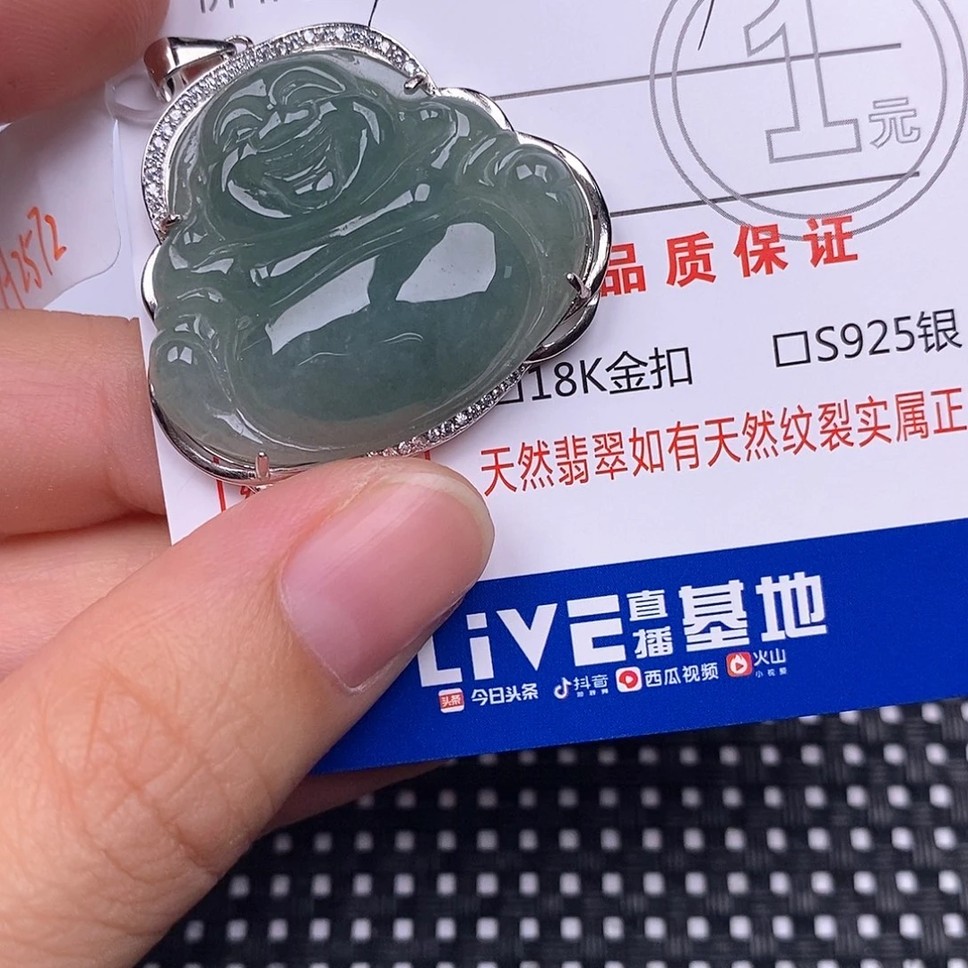 翡翠银S925镶嵌颈饰