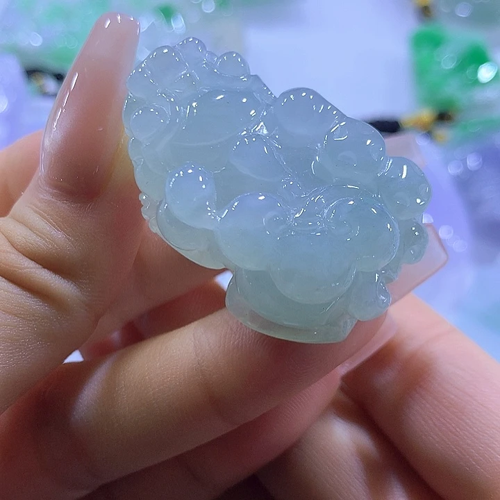 翡翠未镶嵌颈饰天然翡翠A货吊坠