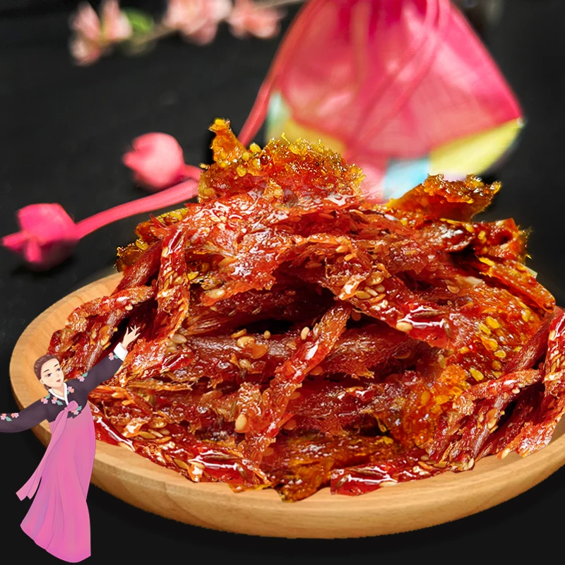 延边朝鲜族特产香辣明太鱼丝即食零食下酒菜（120克装）