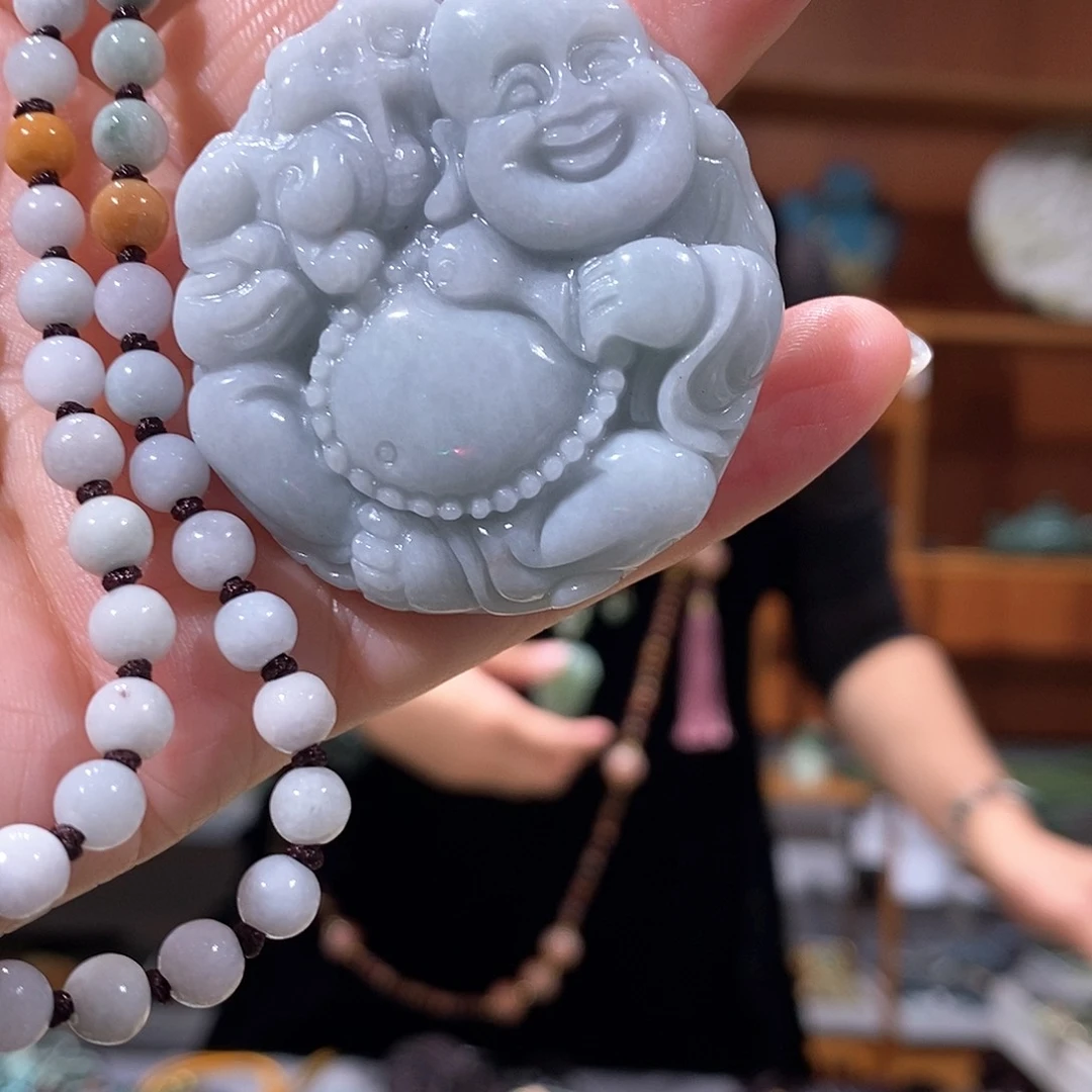 未镶嵌岫玉毛衣链