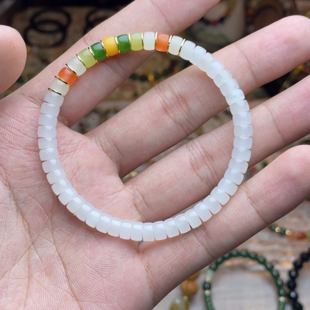 和田玉未镶嵌手链