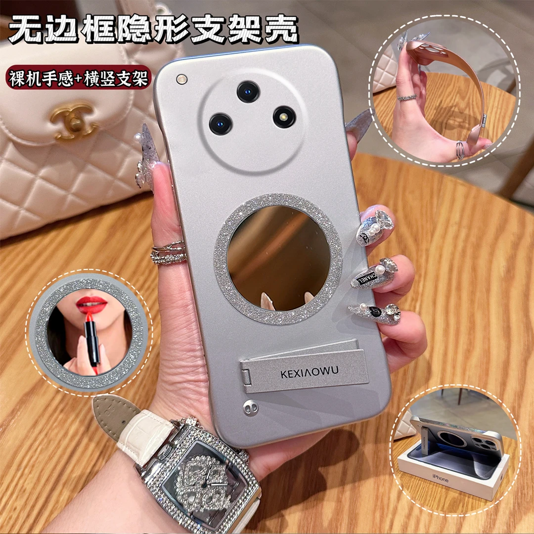 适用【OPPOFINDX8】简约高级高颜值无边框磁吸镜INS支架壳
