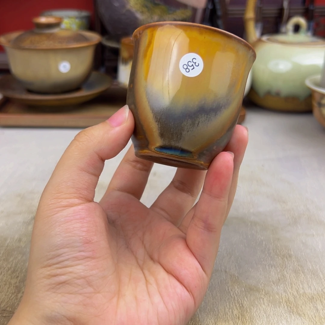 杯纯手工柴烧主人杯