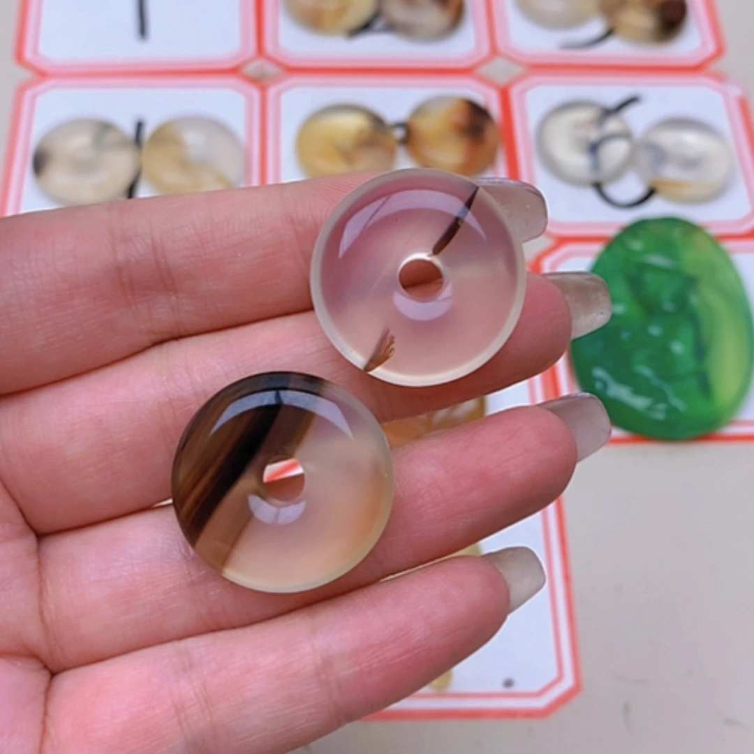 【闪购商品】玛瑙/玉髓未镶嵌珠宝半成品淺*