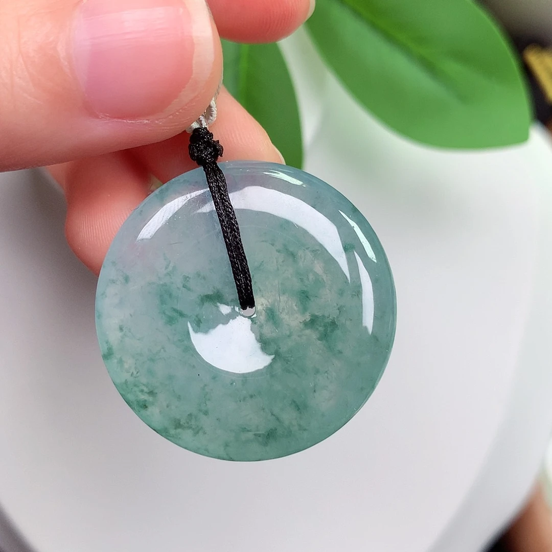 颈饰未镶嵌翡翠平安扣 31.3-6.2mm