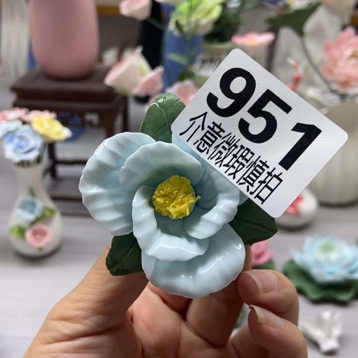 陶瓷手工制作陶瓷花