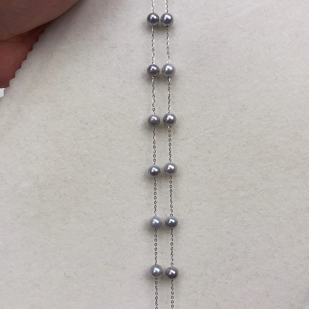 颈饰银S925镶嵌海水珍珠