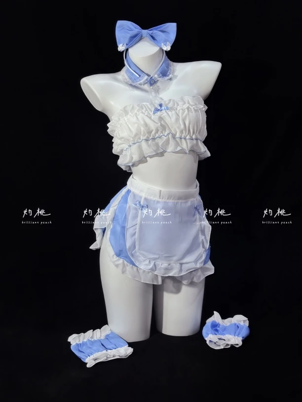 【海盐芝士】可爱奶甜纯欲风蕾丝花边性感女睡衣