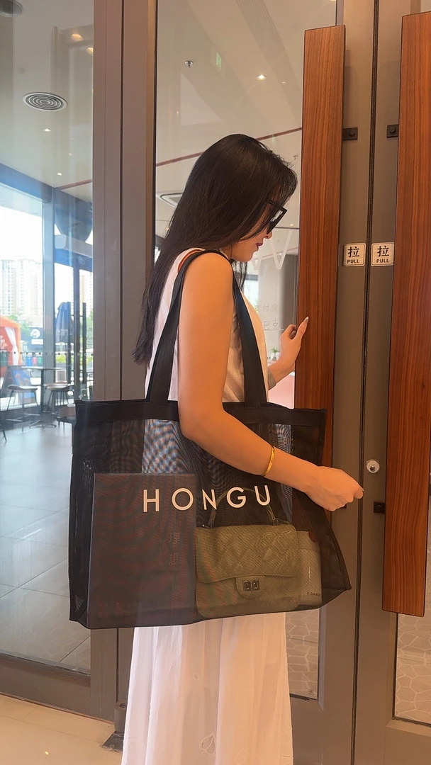 透明网纱双根复古风单肩包腋下单肩通勤轻奢女士气质网红时尚