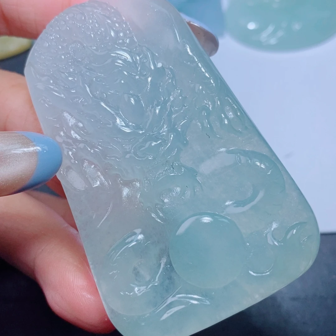 定制翡翠未镶嵌定制翡翠毛货挂件