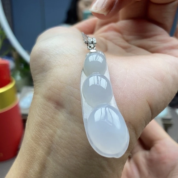 翡翠银S925镶嵌颈饰吊坠9