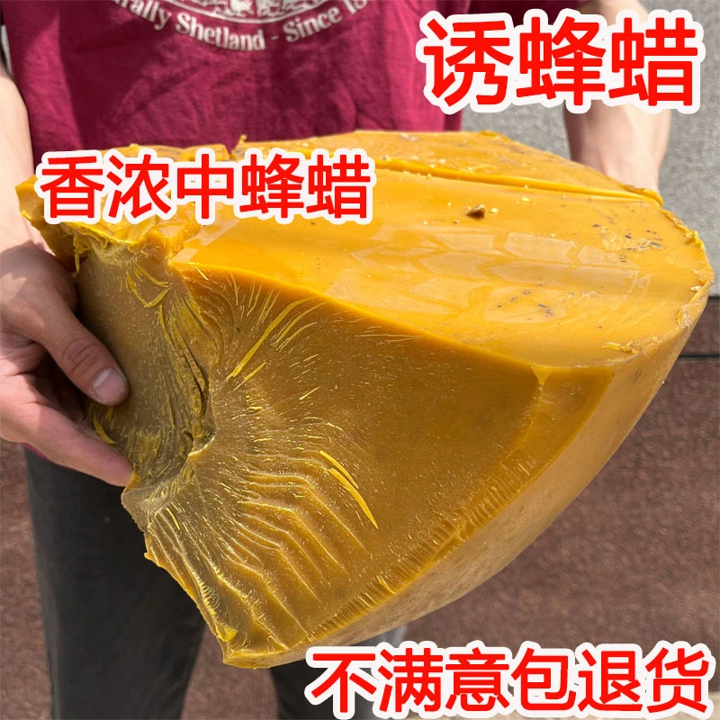 天然诱蜂蜡中蜂诱蜂蜡分蜂引蜂专用老巢脾蜡招野蜂诱捕蜂养蜂专用