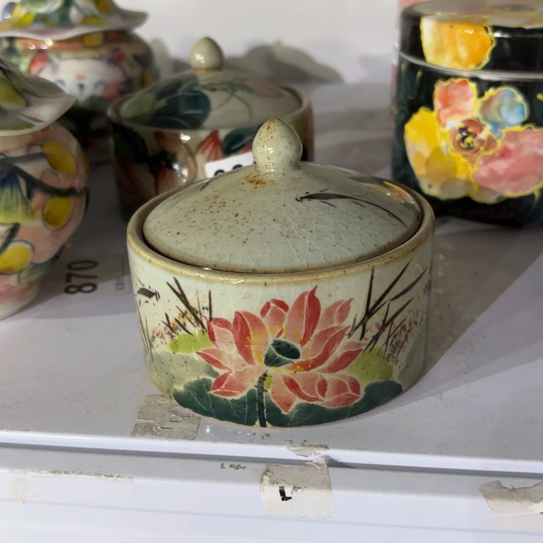 瓷片景德镇手绘高温釉下彩陶瓷茶具