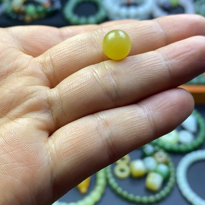 和田玉未镶嵌珠宝半成品金糖卡10