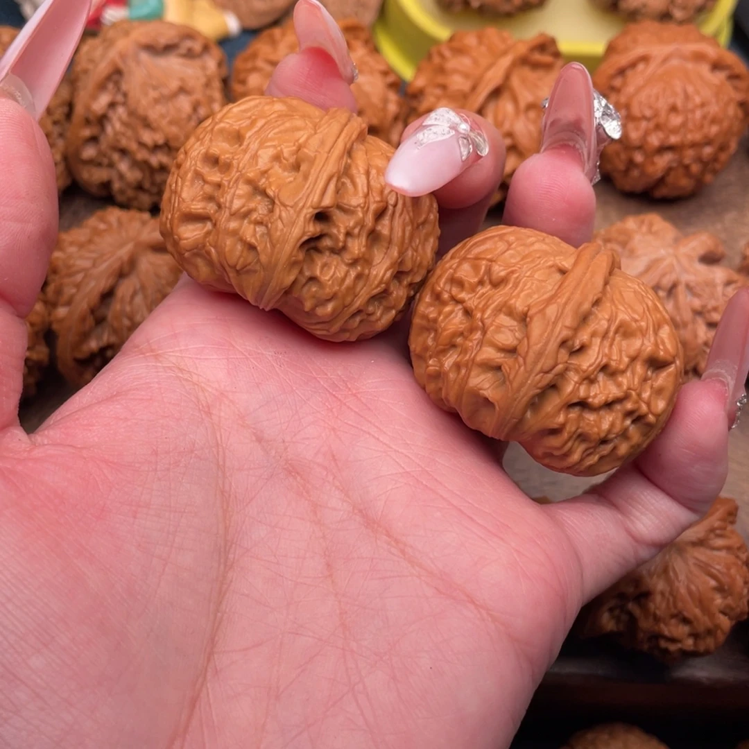 文玩核桃把件全品拱桥，球白38精配