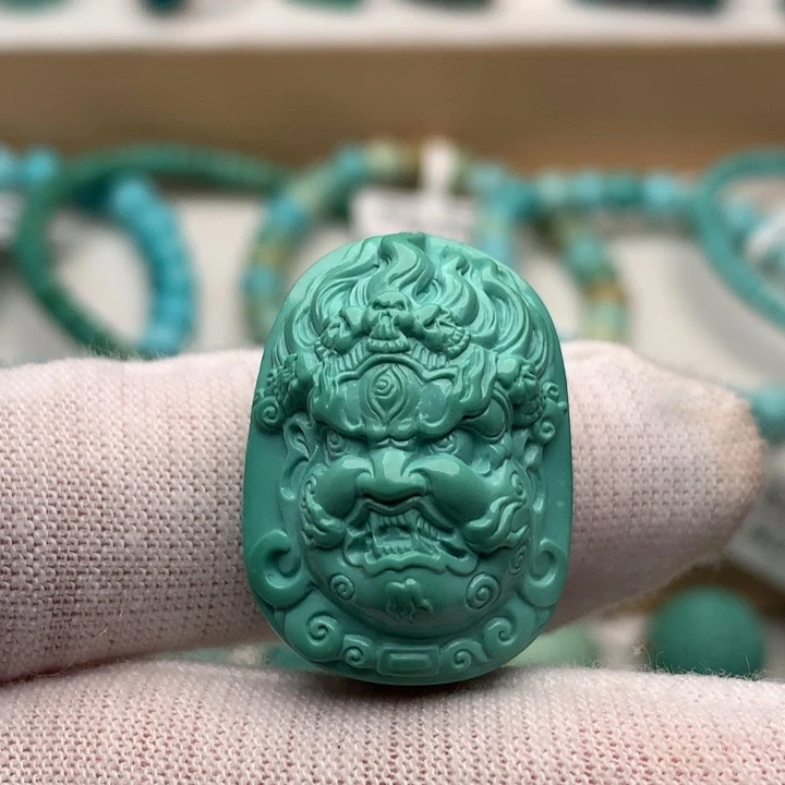 绿松石未镶嵌珠宝奇石19.1mm
