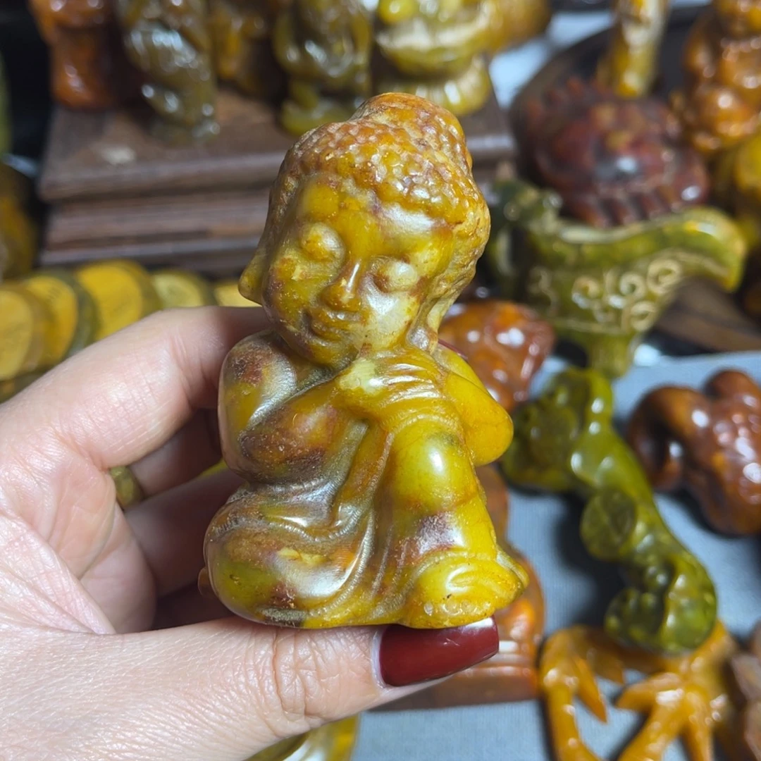 蛇纹石玉合金颈饰