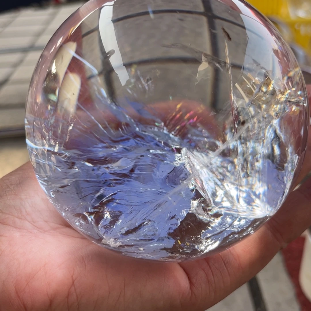 水晶摆件未镶嵌未镶嵌天然白水晶球摆件