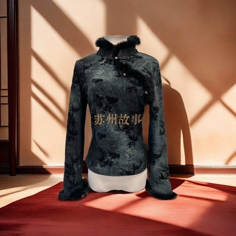 【苏州故事】150新中式上衣2025早春款气质时尚中国风提花显瘦