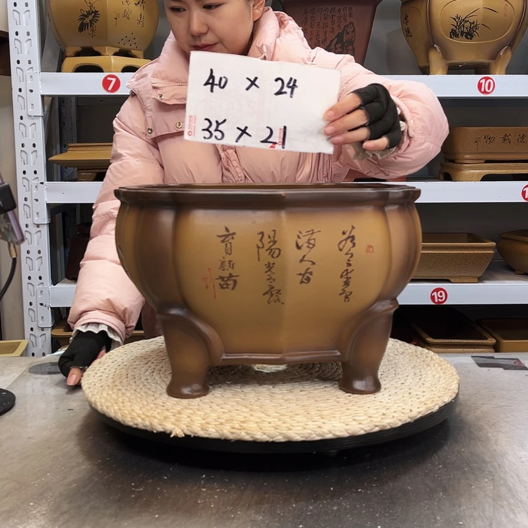 紫砂花盆紫砂花盆