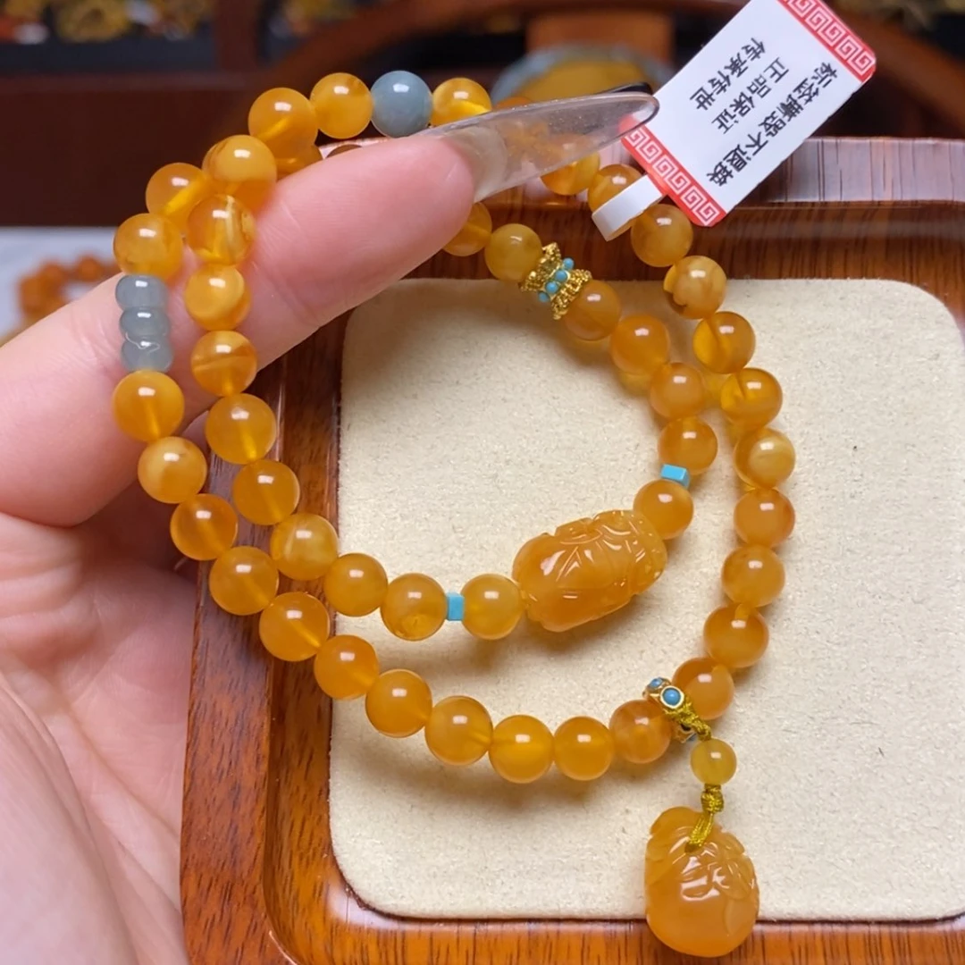 【闪购商品】蜜蜡手链未镶嵌手串