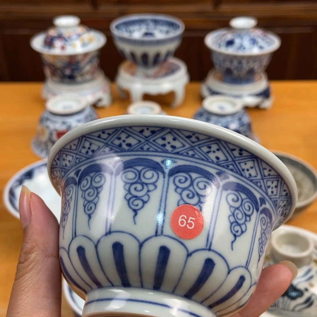 手绘现代茶具非古董