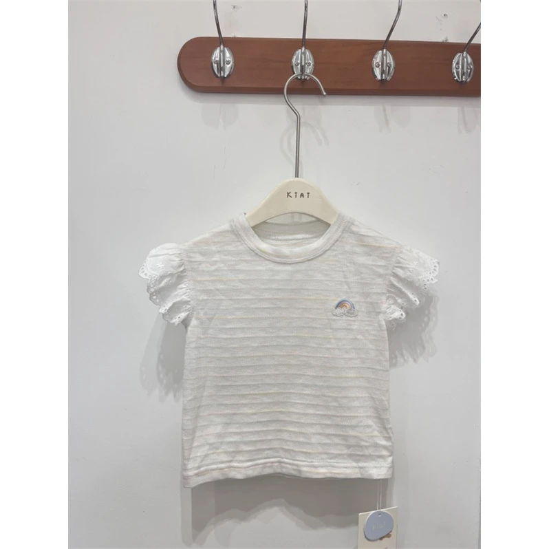 KiAi·25夏~花边彩条短袖826164