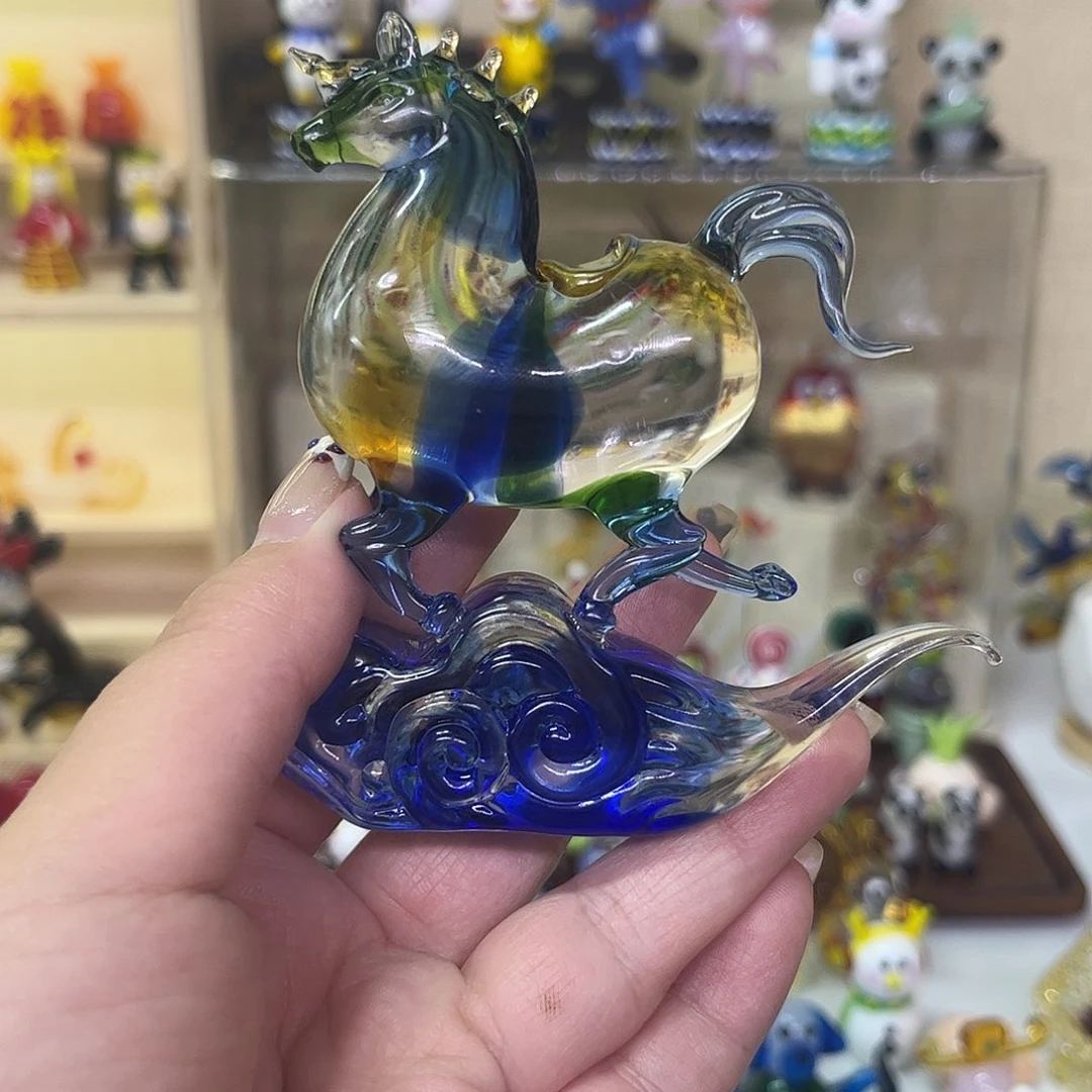 琉璃手工艺品琉璃唐马