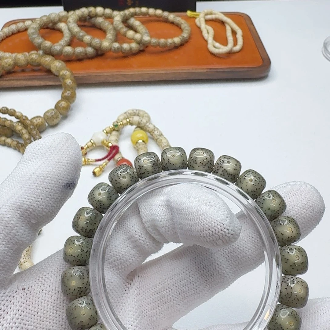 星月菩提吊坠108 尊宠糯冰绿幽灵10左右单圈