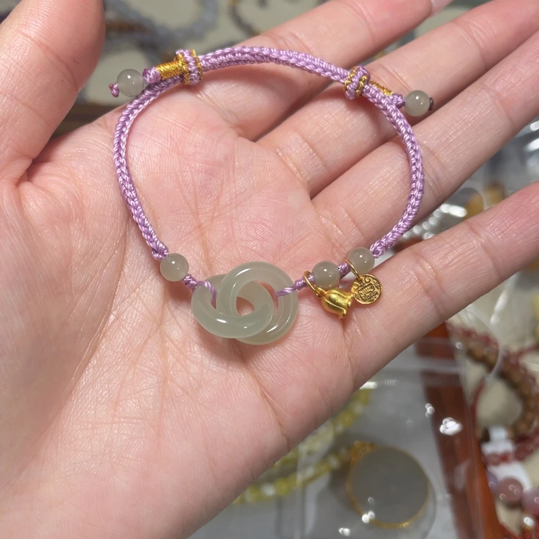 和田玉手绳未镶嵌