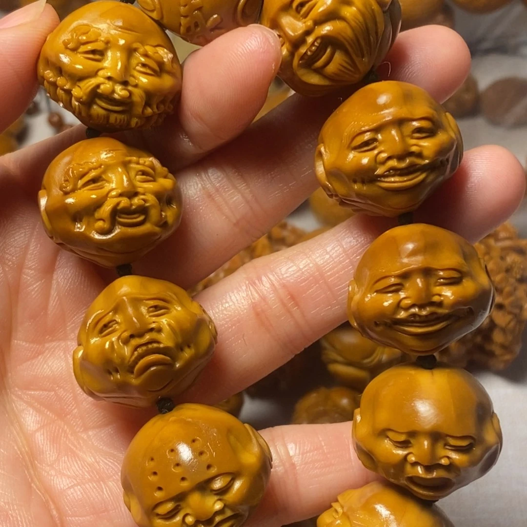 橄榄核手串/手链绘****F老须派罗汉