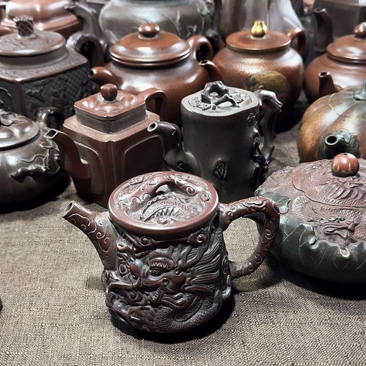 泥塑路**间紫砂壶茶具壶