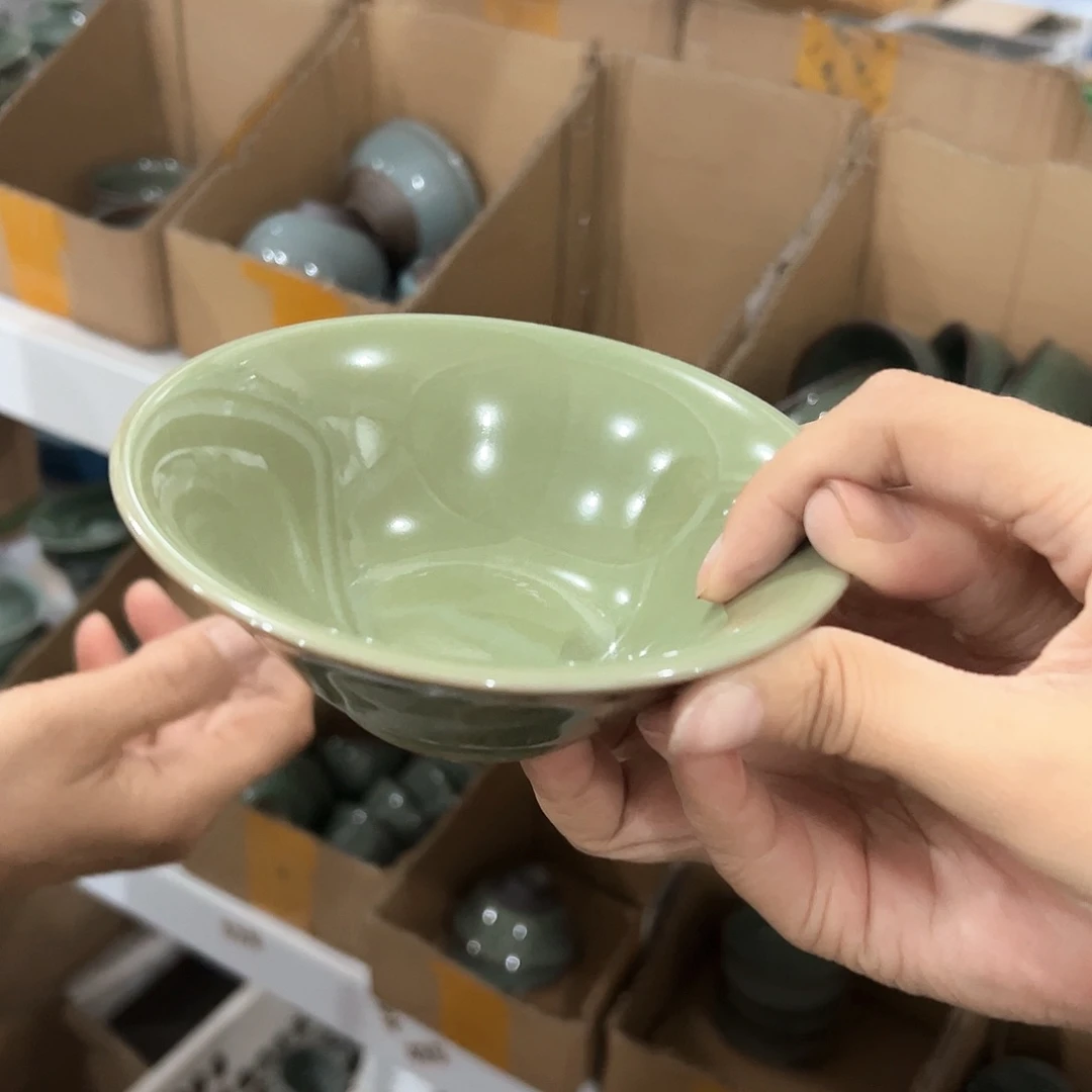 龙泉云间青瓷小米茶器
