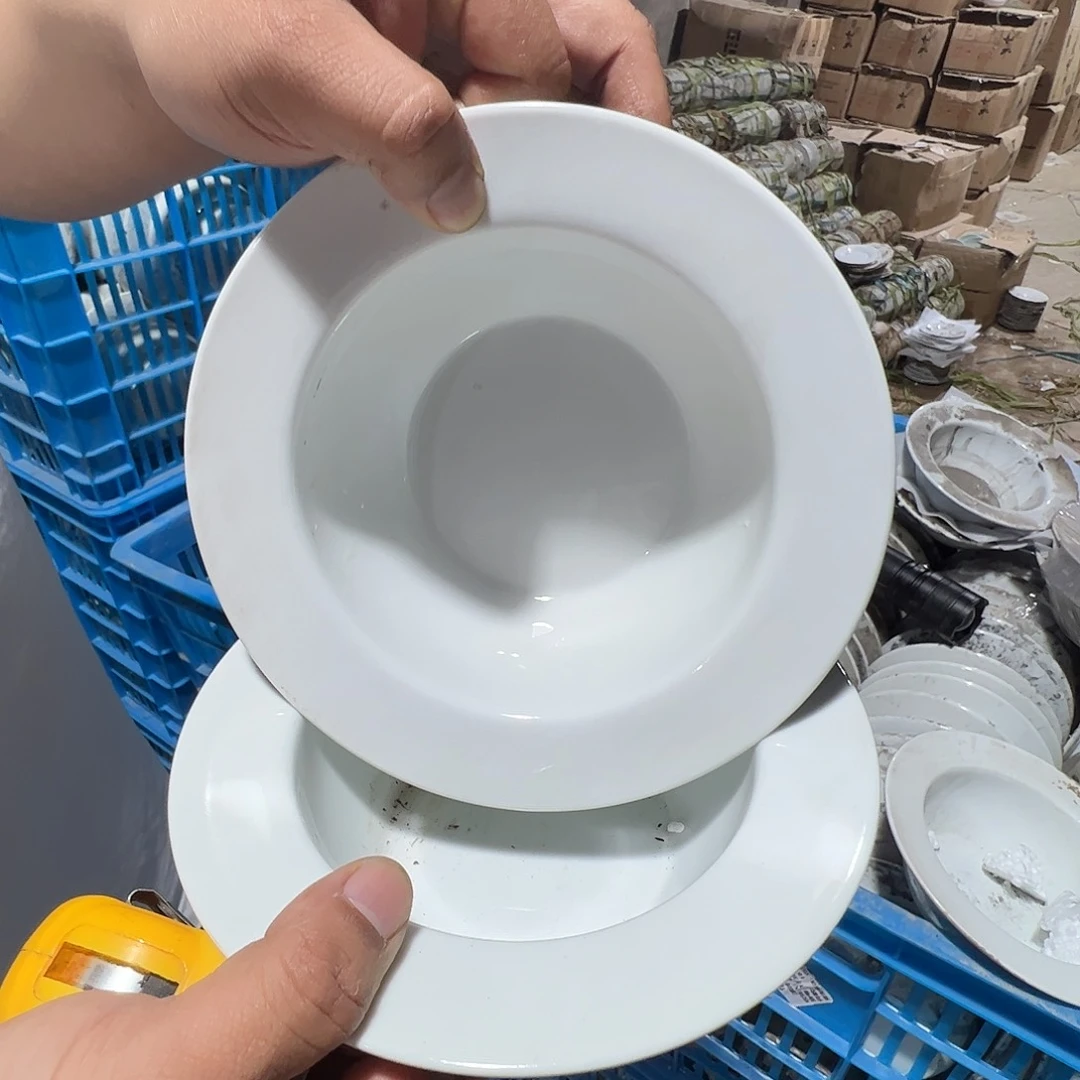 瓷片景德镇陶瓷草帽面碗2只