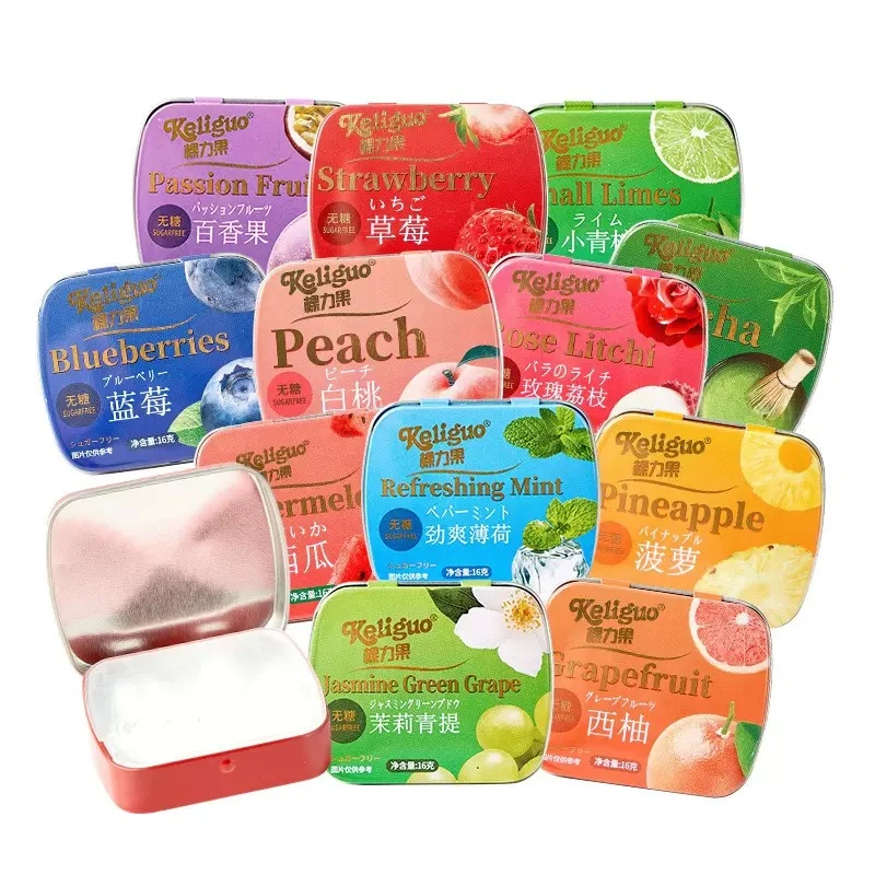 M（个人单）无糖薄荷糖高颜值铁盒装