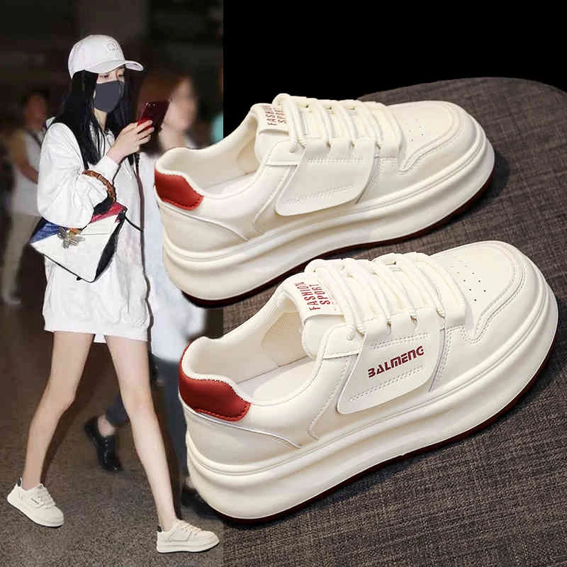 509厚底防滑软底2025新款小白鞋女百搭爆款运动休闲板鞋