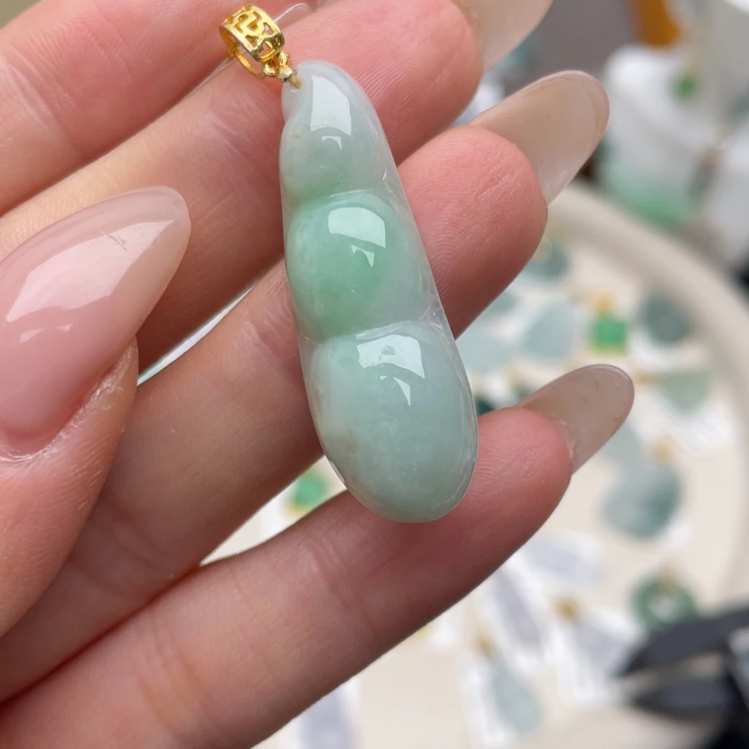 翡翠银S925镶嵌颈饰