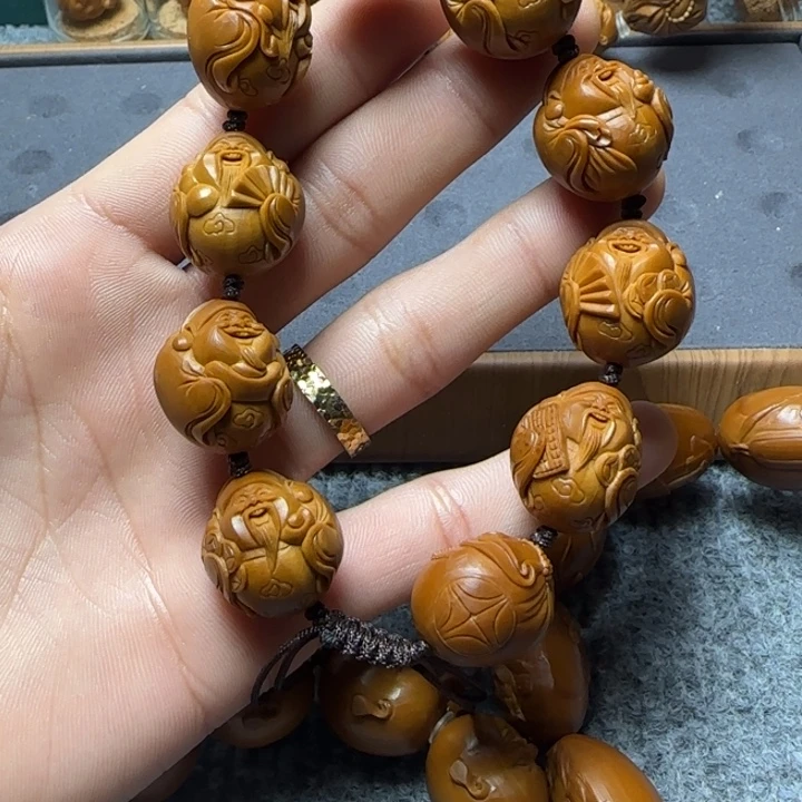 往***！橄榄核手串/手链财神