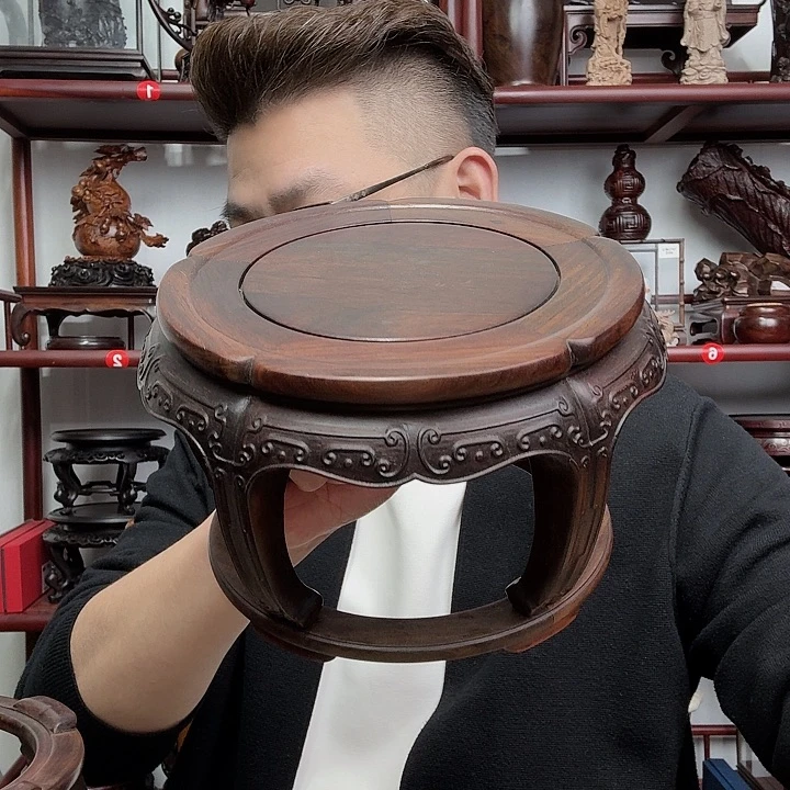 *****大红酸枝工艺品底座