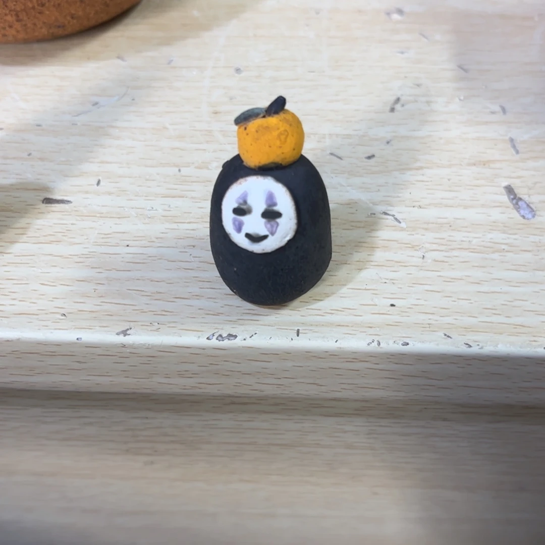 泥塑古镇炻陶花盆