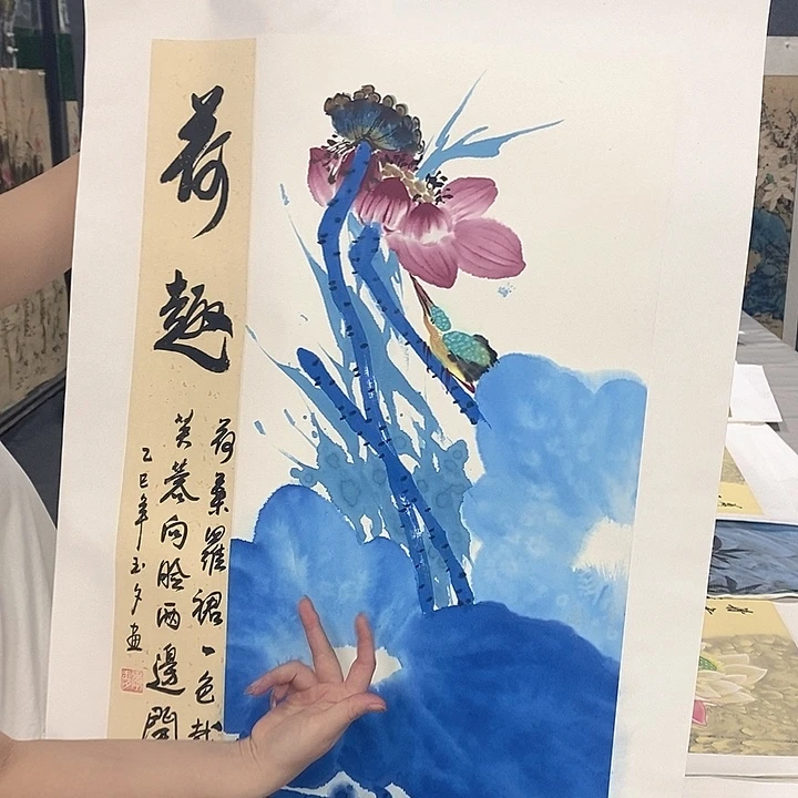 国画国画作品手绘