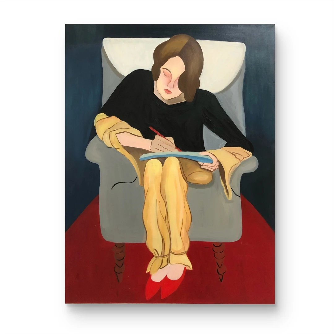 【阅读者】手绘挂画  “90*120” No.1444  纯手绘装饰画