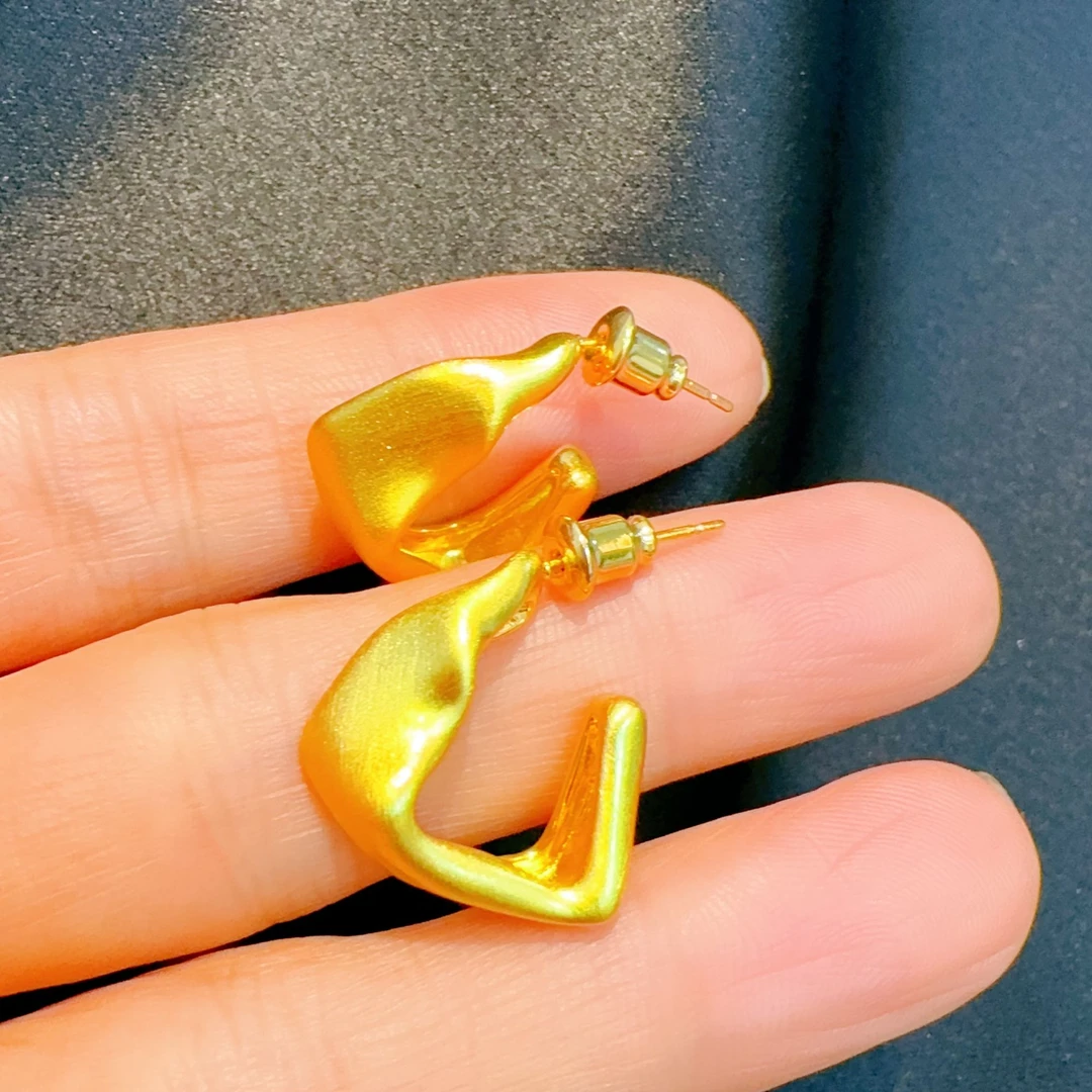 合金耳饰 三角不规则耳饰