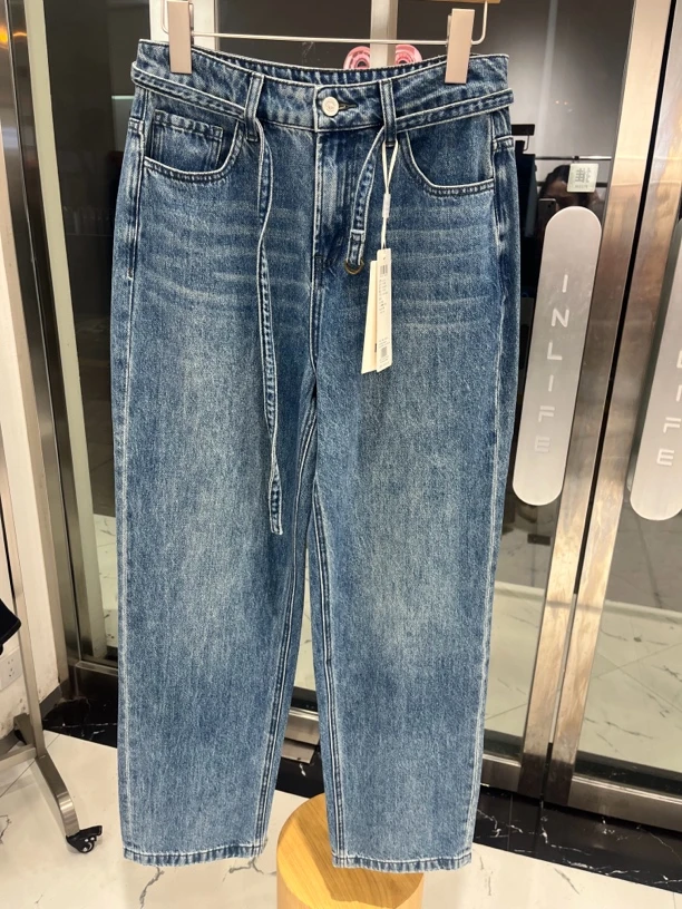 INLIFE 显瘦牛仔百搭直筒裤 K105