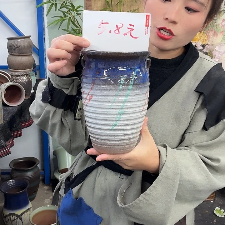 14×20 -粗陶花盆有孔买买买