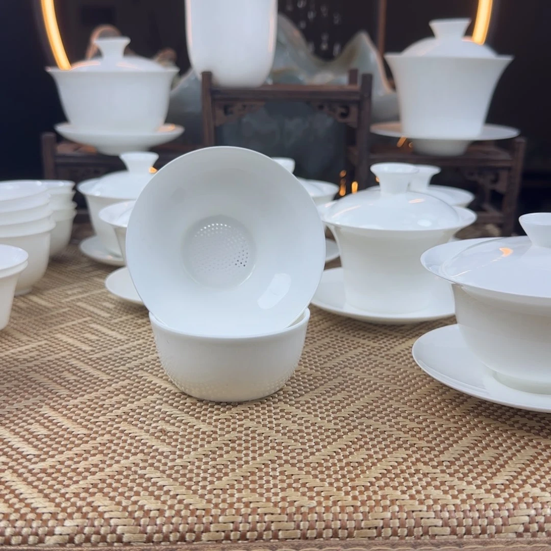 用****3骨瓷茶漏超薄胎白瓷