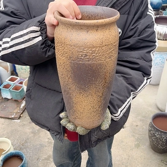 紫砂花盆高度32口径15